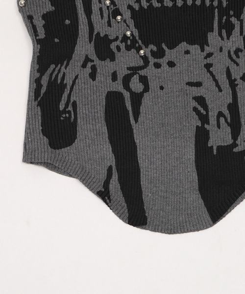 dispark(ディスパーク)の「DISPARK/【26年春夏新作】スタッズグラフィックタンク(タンクトップ・レディース・ベージュ/チャコール・FREE)」の14枚目の写真