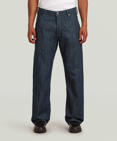 G-STAR(ジースター)の「Dartt 3D Loose Bootcut Jeans/立体裁断ワイドルーズブーツカットジーンズ/フレアデニムパンツ(デニムパンツ・メンズ・ダークインディゴブルー・28/30/33/30/32/30/30/30)」の1枚目の写真