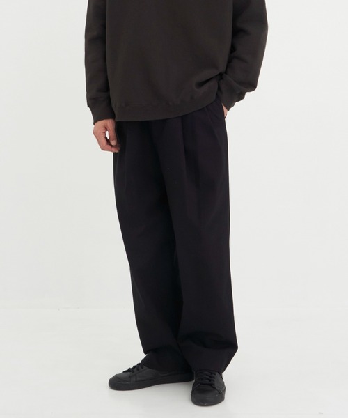 MARKAWARE/マーカウェア】DOUBLE PLEATED EASY TROUSERS（スラックス
