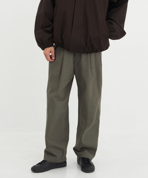 MARKAWARE/マーカウェア】DOUBLE PLEATED EASY TROUSERS（スラックス