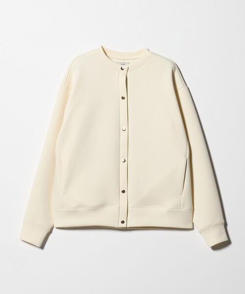 green label relaxing(グリーンレーベルリラクシング)の「ダンボール ノーカラー カーディガン(カーディガン/ボレロ・レディース・モカ/ダークグレー/オフホワイト・FREE)」の13枚目の写真