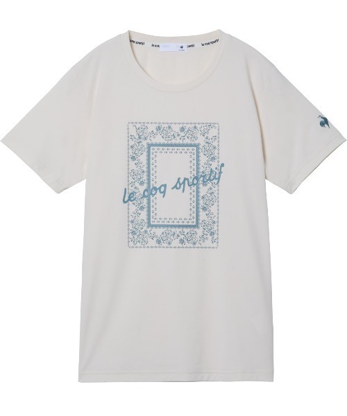 le coq sportif(ルコックスポルティフ)の「【ルコックスポルティフ】吸汗速乾/ストレッチ/UVカット/遮熱ヘランカ半袖Tシャツ(Tシャツ/カットソー・レディース・ネイビー/ピンク/ホワイト/ブルー・S/M/L/XL)」の11枚目の写真