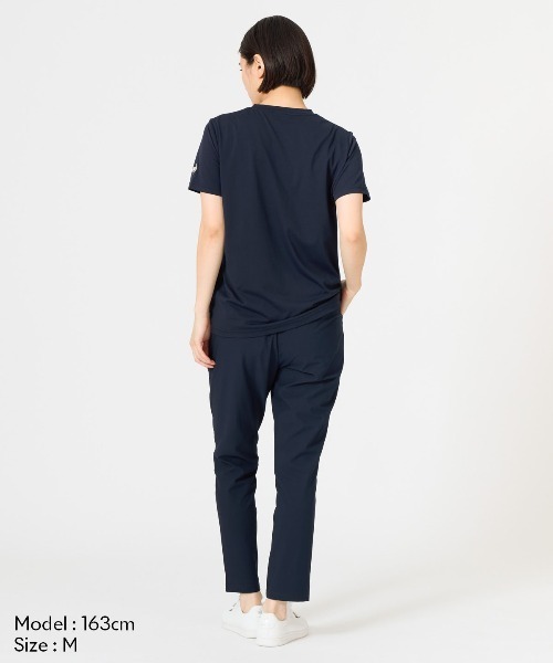 le coq sportif(ルコックスポルティフ)の「【ルコックスポルティフ】吸汗速乾/ストレッチ/UVカット/遮熱ヘランカ半袖Tシャツ(Tシャツ/カットソー・レディース・ネイビー/ピンク/ホワイト/ブルー・S/M/L/XL)」の15枚目の写真