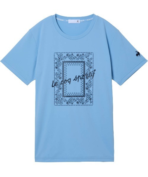 le coq sportif(ルコックスポルティフ)の「【ルコックスポルティフ】吸汗速乾/ストレッチ/UVカット/遮熱ヘランカ半袖Tシャツ(Tシャツ/カットソー・レディース・ネイビー/ピンク/ホワイト/ブルー・S/M/L/XL)」の20枚目の写真