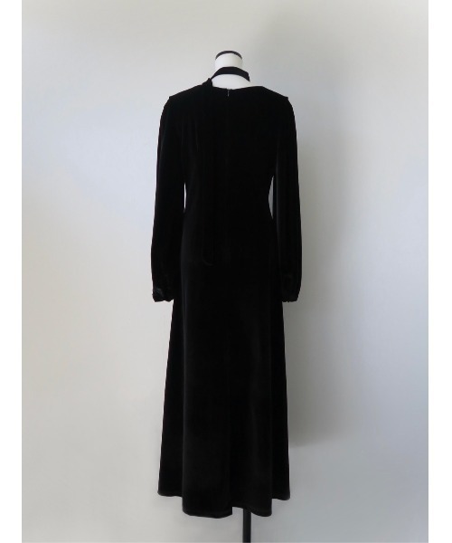 velour tie flare dress（ワンピース）｜celon（セロン）の