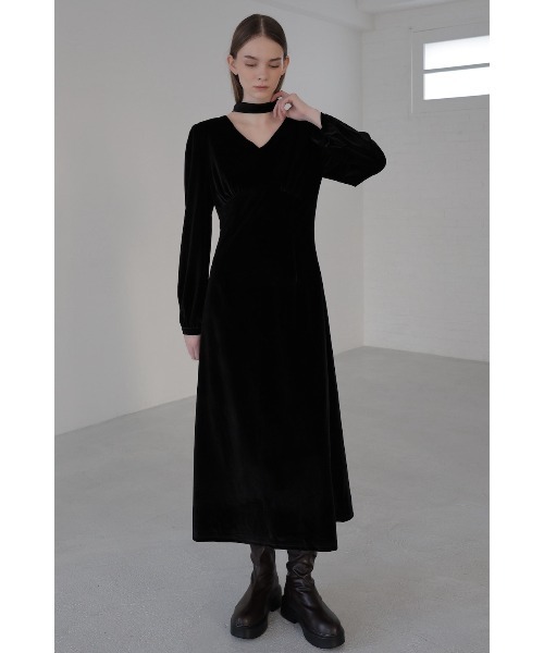 セール】velour tie flare dress（ワンピース）｜celon（セロン）の