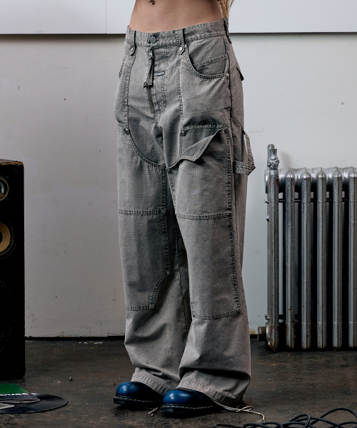 THEVINYLHOUSE（ザバイニルハウス）の「OPEN DOUBLE KNEE PANTS GREY（その他パンツ・メンズ・その他・S/M/L）」の2枚目の写真
