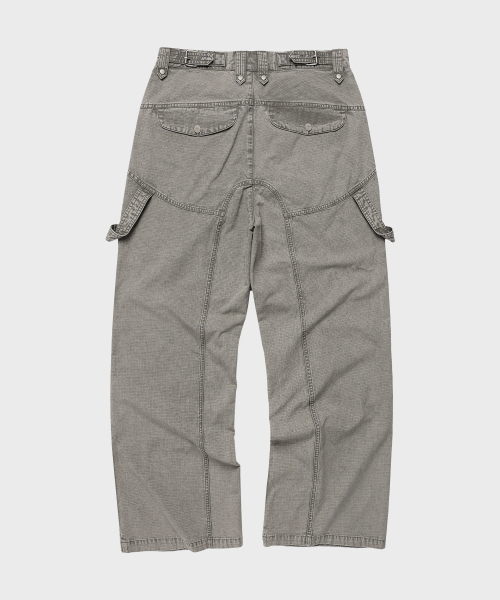 THEVINYLHOUSE（ザバイニルハウス）の「OPEN DOUBLE KNEE PANTS GREY（その他パンツ・メンズ・その他・S/M/L）」の4枚目の写真