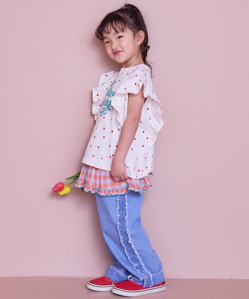 MARKEY'S(マーキーズ)の「ギンガムフリルスカート(スカート・キッズ・ブラック/レッド/ブルー/オレンジ・L/M)」の10枚目の写真