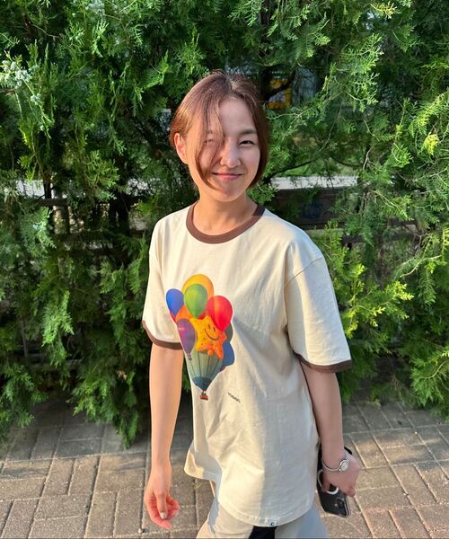 COVERNAT（カバーナット）の「[YOSIGO] バルーンフェスティバルリンガーTシャツ バター（Tシャツ/カットソー・レディース・その他・S/M/L/XL/XS/XXL）」の12枚目の写真