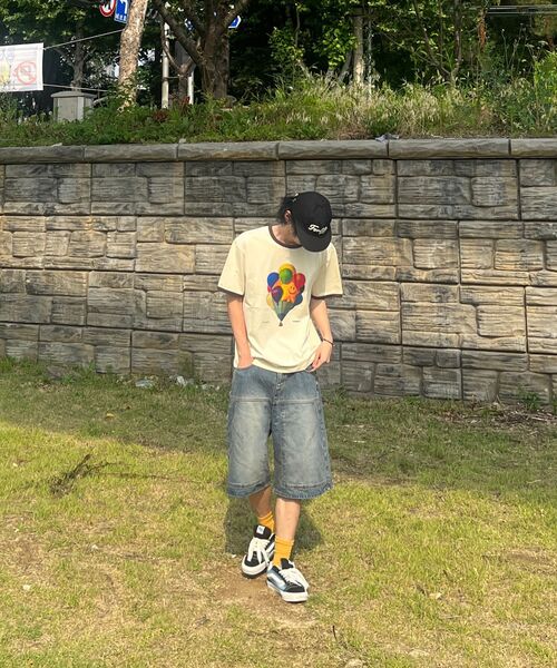 COVERNAT（カバーナット）の「[YOSIGO] バルーンフェスティバルリンガーTシャツ バター（Tシャツ/カットソー・レディース・その他・S/M/L/XL/XS/XXL）」の8枚目の写真