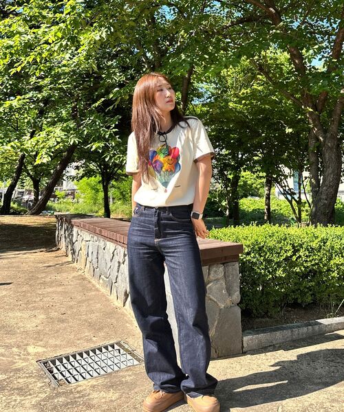 COVERNAT（カバーナット）の「[YOSIGO] バルーンフェスティバルリンガーTシャツ バター（Tシャツ/カットソー・レディース・その他・S/M/L/XL/XS/XXL）」の4枚目の写真