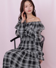 ◇ベロアリボンシアーワンピース（ワンピース）｜JILL by JILL STUART