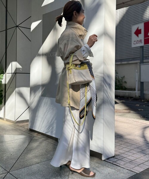 NOLLEY’S（ノーリーズ）の「HINERI　キャンバスコンビS（ショルダーバッグ・レディース・イエロー/ピンク/グレイッシュベージュ/ライトブルー・FREE）」の5枚目の写真