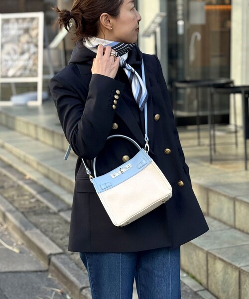 NOLLEY’S（ノーリーズ）の「HINERI　キャンバスコンビS（ショルダーバッグ・レディース・イエロー/ピンク/グレイッシュベージュ/ライトブルー・FREE）」の11枚目の写真