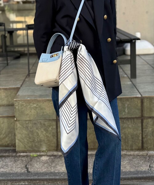 NOLLEY’S（ノーリーズ）の「HINERI　キャンバスコンビS（ショルダーバッグ・レディース・イエロー/ピンク/グレイッシュベージュ/ライトブルー・FREE）」の12枚目の写真