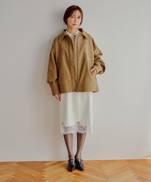 mysty woman（ミスティウーマン）の「襟2WAYカットソー 643323（Tシャツ/カットソー・レディース・グレー/アイボリー/ブラック・FREE）」の7枚目の写真