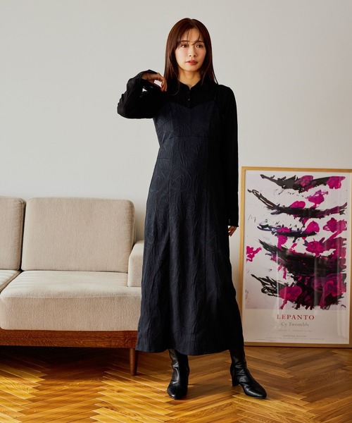 mysty woman（ミスティウーマン）の「襟2WAYカットソー 643323（Tシャツ/カットソー・レディース・グレー/アイボリー/ブラック・FREE）」の10枚目の写真