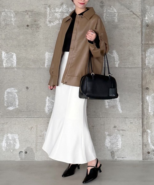 mysty woman（ミスティウーマン）の「襟2WAYカットソー 643323（Tシャツ/カットソー・レディース・グレー/アイボリー/ブラック・FREE）」の16枚目の写真