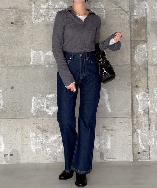 mysty woman（ミスティウーマン）の「襟2WAYカットソー 643323（Tシャツ/カットソー・レディース・グレー/アイボリー/ブラック・FREE）」の20枚目の写真