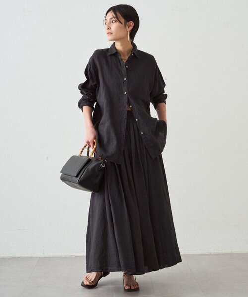 リネンバックタイシャツ（シャツ/ブラウス）｜LOUNGEDRESS（ラウンジ