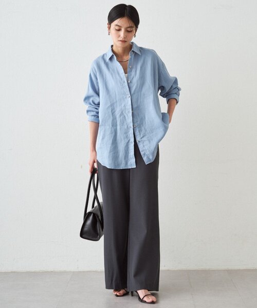 リネンバックタイシャツ（シャツ/ブラウス）｜LOUNGEDRESS（ラウンジ