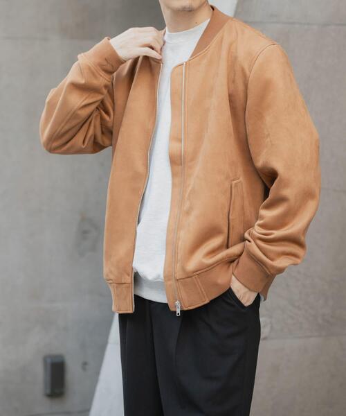 ITEMS URBANRESEARCH（アイテムズ アーバンリサーチ）の「F.S. ジップアップブルゾン（ブルゾン・メンズ・チャコールグレー/ブラウン/ライトベージュ・LARGE/MEDIUM）」の4枚目の写真