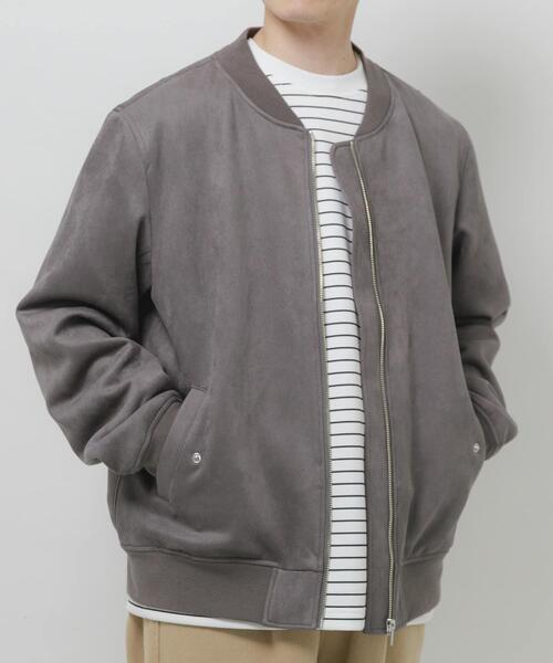 ITEMS URBANRESEARCH（アイテムズ アーバンリサーチ）の「F.S. ジップアップブルゾン（ブルゾン・メンズ・チャコールグレー/ブラウン/ライトベージュ・LARGE/MEDIUM）」の9枚目の写真