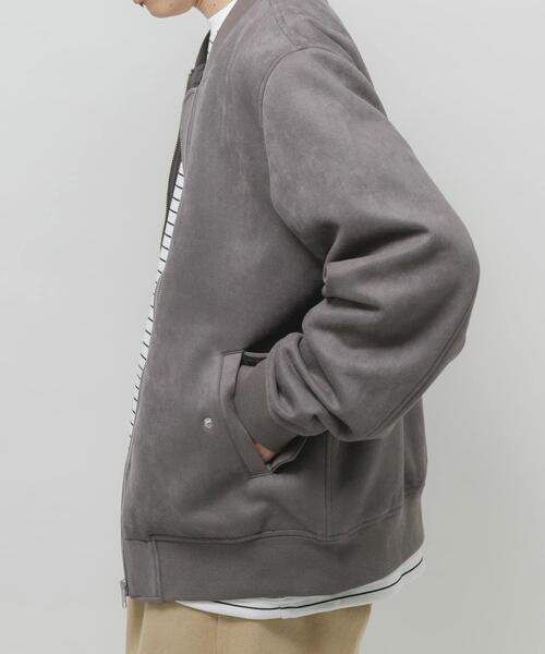 ITEMS URBANRESEARCH（アイテムズ アーバンリサーチ）の「F.S. ジップアップブルゾン（ブルゾン・メンズ・チャコールグレー/ブラウン/ライトベージュ・LARGE/MEDIUM）」の10枚目の写真