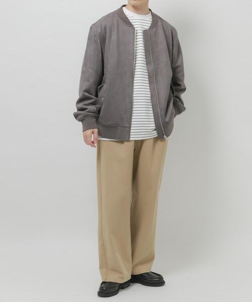 ITEMS URBANRESEARCH（アイテムズ アーバンリサーチ）の「F.S. ジップアップブルゾン（ブルゾン・メンズ・チャコールグレー/ブラウン/ライトベージュ・LARGE/MEDIUM）」の13枚目の写真