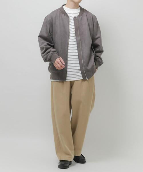 ITEMS URBANRESEARCH（アイテムズ アーバンリサーチ）の「F.S. ジップアップブルゾン（ブルゾン・メンズ・チャコールグレー/ブラウン/ライトベージュ・LARGE/MEDIUM）」の14枚目の写真