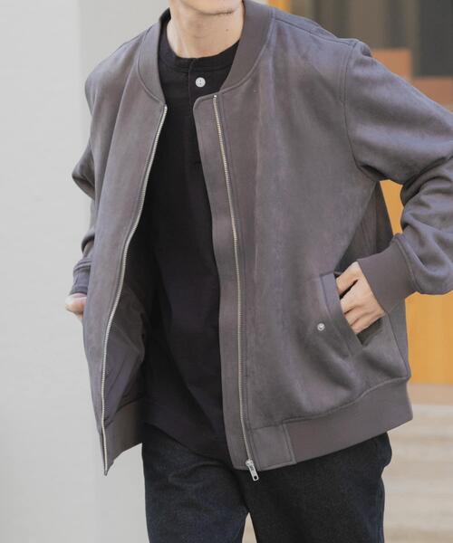 ITEMS URBANRESEARCH（アイテムズ アーバンリサーチ）の「F.S. ジップアップブルゾン（ブルゾン・メンズ・チャコールグレー/ブラウン/ライトベージュ・LARGE/MEDIUM）」の15枚目の写真