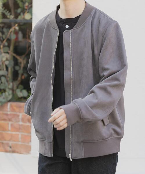 ITEMS URBANRESEARCH（アイテムズ アーバンリサーチ）の「F.S. ジップアップブルゾン（ブルゾン・メンズ・チャコールグレー/ブラウン/ライトベージュ・LARGE/MEDIUM）」の17枚目の写真