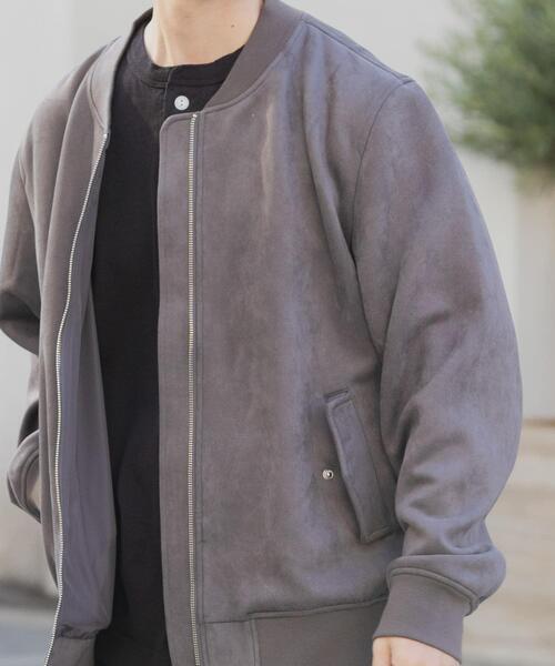 ITEMS URBANRESEARCH（アイテムズ アーバンリサーチ）の「F.S. ジップアップブルゾン（ブルゾン・メンズ・チャコールグレー/ブラウン/ライトベージュ・LARGE/MEDIUM）」の18枚目の写真