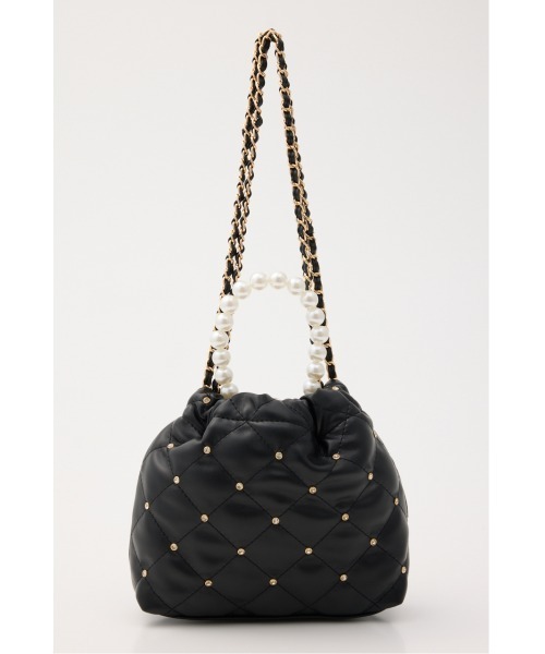 rienda（リエンダ）の「チェーンデコレーションミニバッグ 春服（ショルダーバッグ・レディース・ホワイト/ブラック/レッド/ブルー・FREE）」の6枚目の写真