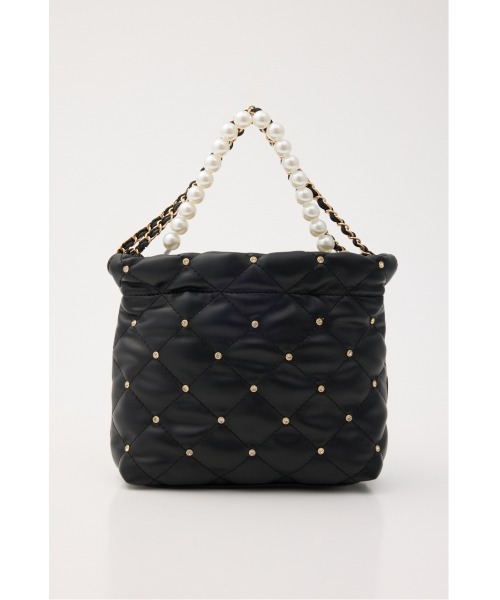 rienda（リエンダ）の「チェーンデコレーションミニバッグ 春服（ショルダーバッグ・レディース・ホワイト/ブラック/レッド/ブルー・FREE）」の7枚目の写真