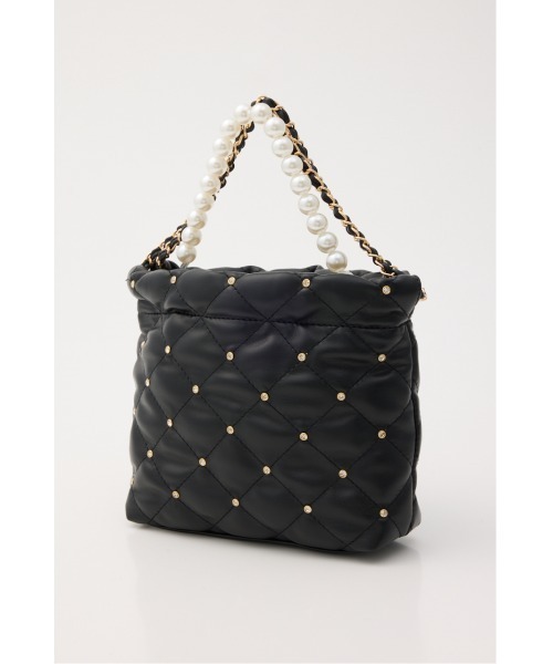 rienda（リエンダ）の「チェーンデコレーションミニバッグ 春服（ショルダーバッグ・レディース・ホワイト/ブラック/レッド/ブルー・FREE）」の8枚目の写真