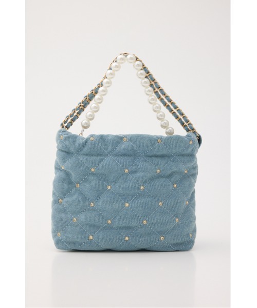 rienda（リエンダ）の「チェーンデコレーションミニバッグ 春服（ショルダーバッグ・レディース・ホワイト/ブラック/レッド/ブルー・FREE）」の13枚目の写真