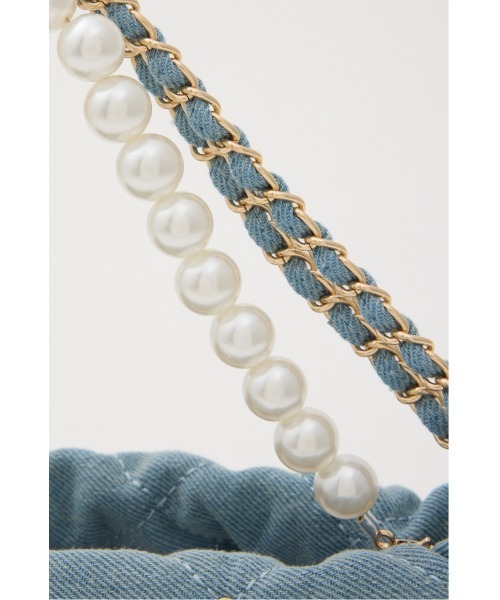 rienda（リエンダ）の「チェーンデコレーションミニバッグ 春服（ショルダーバッグ・レディース・ホワイト/ブラック/レッド/ブルー・FREE）」の18枚目の写真