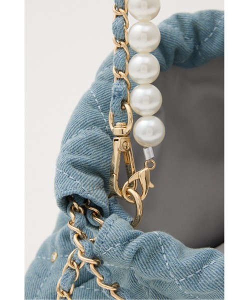 rienda（リエンダ）の「チェーンデコレーションミニバッグ 春服（ショルダーバッグ・レディース・ホワイト/ブラック/レッド/ブルー・FREE）」の19枚目の写真