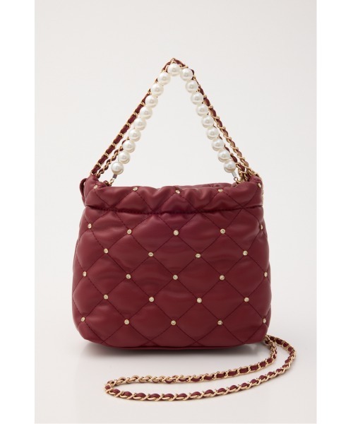 rienda（リエンダ）の「チェーンデコレーションミニバッグ 春服（ショルダーバッグ・レディース・ホワイト/ブラック/レッド/ブルー・FREE）」の22枚目の写真