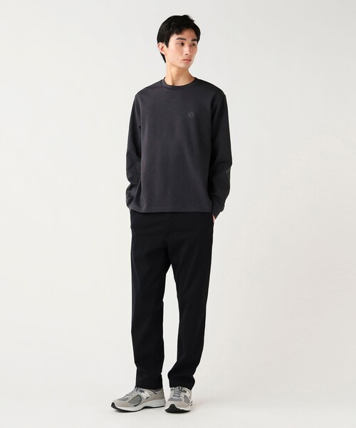 BEAMS HEART(ビームスハート)の「【6/18値下げ】ステッチ ダンボール ロングスリーブ(吸水速乾・毛玉軽減)(Tシャツ/カットソー・メンズ・ネイビー/オフホワイト・M/S/XL/L)」の6枚目の写真