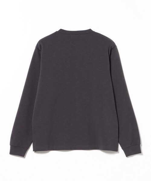BEAMS HEART(ビームスハート)の「【6/18値下げ】ステッチ ダンボール ロングスリーブ(吸水速乾・毛玉軽減)(Tシャツ/カットソー・メンズ・ネイビー/オフホワイト・M/S/XL/L)」の20枚目の写真