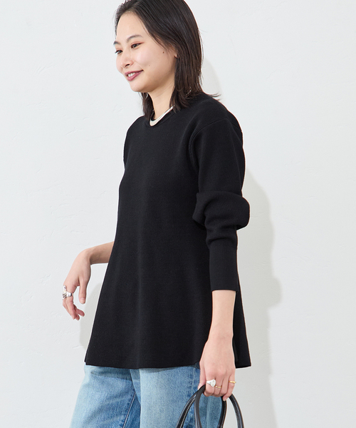 JOURNAL STANDARD(ジャーナルスタンダード)の「ウォッシャブルペプラムプルオーバー(ニット/セーター・レディース・ホワイト/ブラック・FREE)」の19枚目の写真