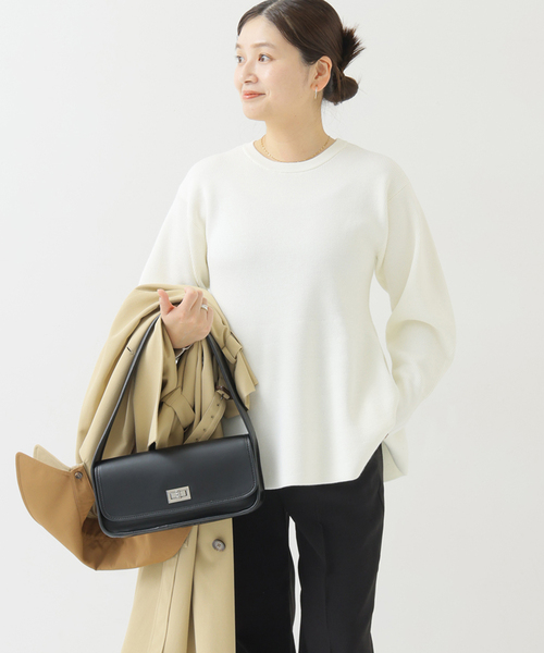 JOURNAL STANDARD(ジャーナルスタンダード)の「ウォッシャブルペプラムプルオーバー(ニット/セーター・レディース・ホワイト/ブラック・FREE)」の21枚目の写真