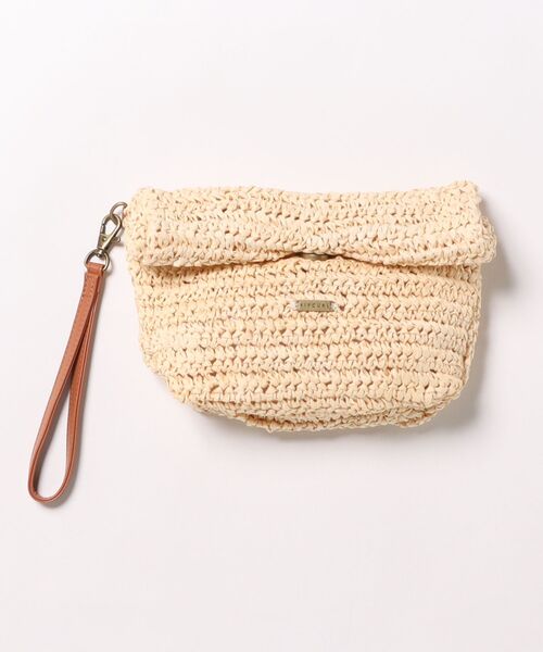 rip curl(リップカール)の「【RIPCURL(リップカール)】L ESSENTIALS STRAW WALLET/ストラップ付き ミニクラッチバッグ ラフィア藁 ハンドメイド(クラッチバッグ・レディース・ナチュラル・FREE)」の6枚目の写真