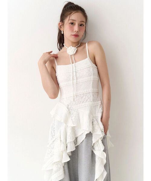 CALNAMUR(カルナムール)の「アシンメトリーヘムワンピース(ワンピース・レディース・ブラック/オフホワイト/イエロー・FREE)」の20枚目の写真