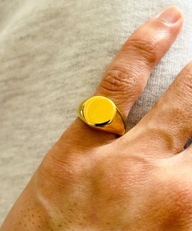 BEATJIVE（ビートジャイブ）の「印台リング ステンレス メンズ シルバー ゴールド（リング）」