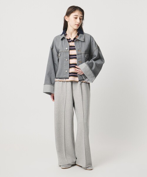 SACRA＞ボリュームスリーブ デニムジャケット GRAY（デニムジャケット