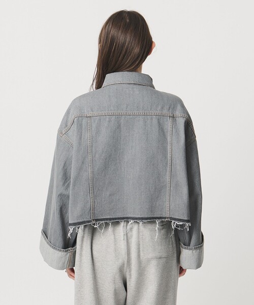 SACRA＞ボリュームスリーブ デニムジャケット GRAY（デニムジャケット